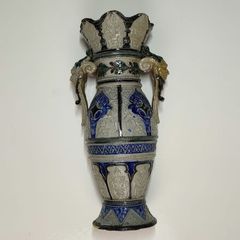 Rare and Unique Salt Glazed Stoneware Westerwald Vase 1800s