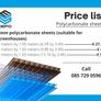 Polycarbonate sheets with accessories (instock) Image 3
