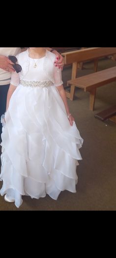 communion dress with cardigan