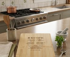 Recipe for a Happy Kitchen Bamboo Board