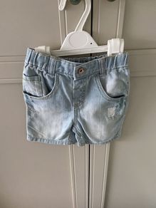 M&S Denim shorts 6-9 months