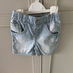 M&S Denim shorts 6-9 months