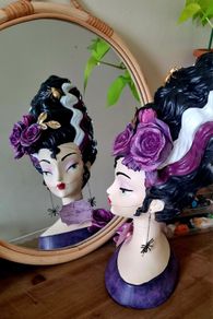 Bella Lux "Bride of Frankenstein" Gothic Glam Halloween Bust Viral sold out 22inch jumbo
