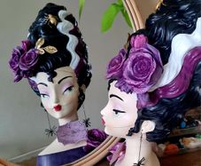 Bella Lux "Bride of Frankenstein" Gothic Glam Halloween Bust Viral sold out 22inch jumbo