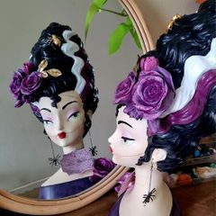 Bella Lux "Bride of Frankenstein" Gothic Glam Halloween Bust Viral sold out 22inch jumbo