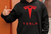 Tesla Hoodie tesla logo printed hoodie for adults and kids