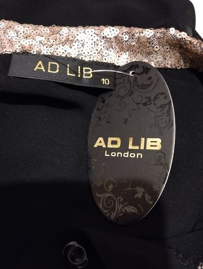Ad Lib London Blouse Top, New With Tags,