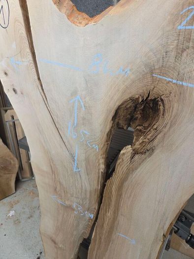 Live edge Ash Slab - Kiln Dried