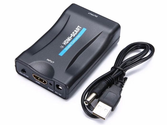 HDMI to SCART Video Audio Upscale Converter AV Signal Adapter DVD TV PS4 A126