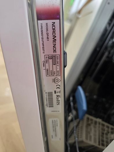 Small Slimline Integrated Dishwasher bought 2022