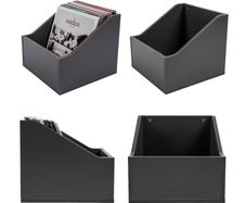 Record Storage Box 100 LP Dark Grey