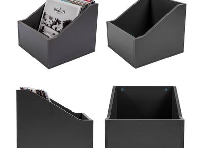 Record Storage Box 100 LP Dark Grey