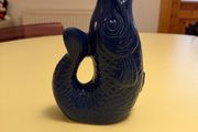 Vase, blue fish