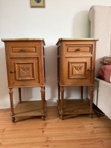 Antique bed side tables