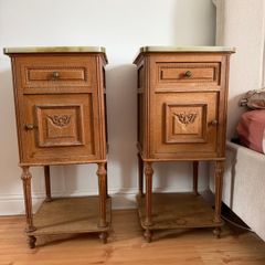 Antique bed side tables