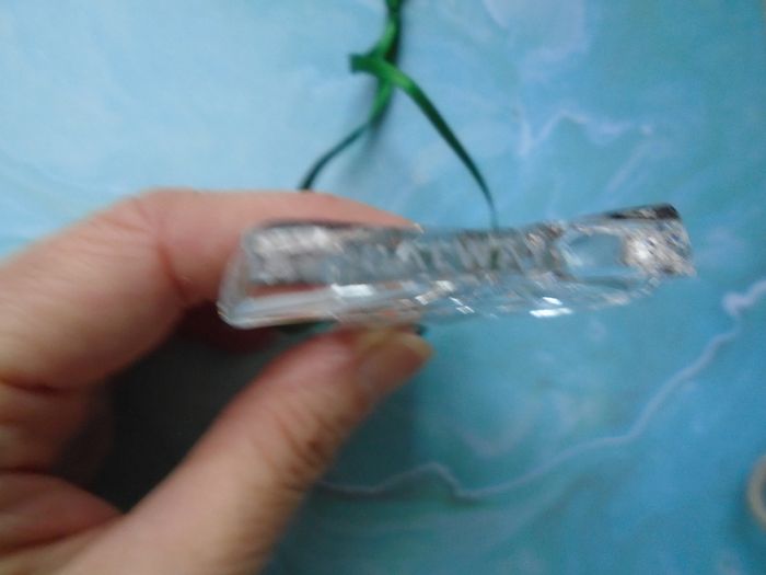 Christmas ornament, Galway Living glass candle, Home decor, Ornament