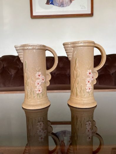 Vintage 1950s Art Deco Style Jugs