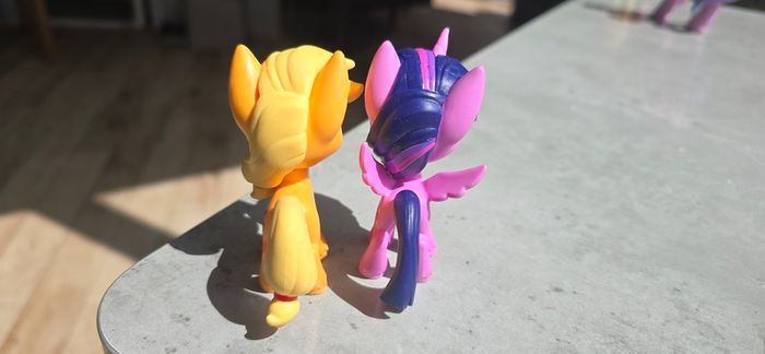 2 x Bundle Applejack and Princess Twilight Sparkle 3 inch Moulded Vinyl HTF Figures MLP G4.5 My Little Pony 2020