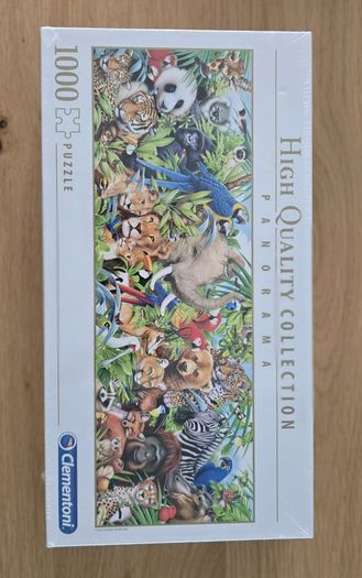 Clementoni High Quality Collection 1000 Piece Puzzle Wild Animals Panorama Brand New