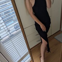 dress maxi L Bershka