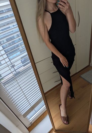 dress maxi L Bershka