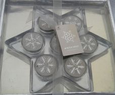 Glass star candle holder