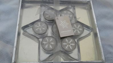 Glass star candle holder