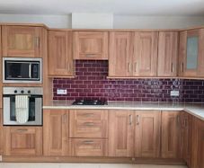 Walnut Kitchen + Utility inc Oven, Sink & Gas Hob