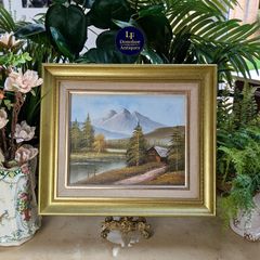 Oil Painting Mountain Scene