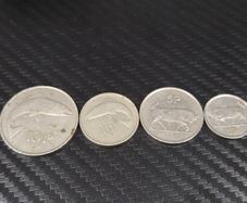old Irish coin set 5p and 10p
