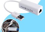 USB 2.0 Ethernet 10/100 M RJ45 Network Lan Adapter Card For Tablet White