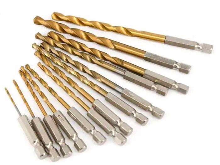 13pcs drill bits set a few are very small sized 1.5 to 6.5mm