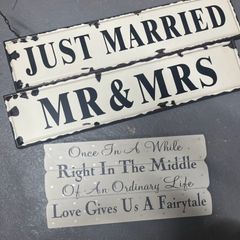 wedding signage