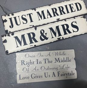 wedding signage