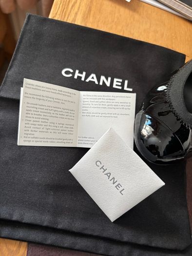 CHANEL Black Patent Pumps