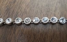 Circular Stone Diamonte Bracelet