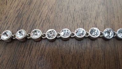 Circular Stone Diamonte Bracelet