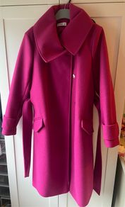 Gallery pink coat with removeable belt size 14