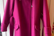 Gallery pink coat with removeable belt size 14
