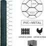 Chicken Wire Mesh Roll, PVC Coated Hexagonal Wire Mesh Fencing, Wire Poultry Netting, 1m x 25m, Hole Size: 25mm, Green (FREE POSTAGE) Image 5