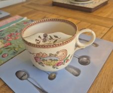Victorian moustache cup