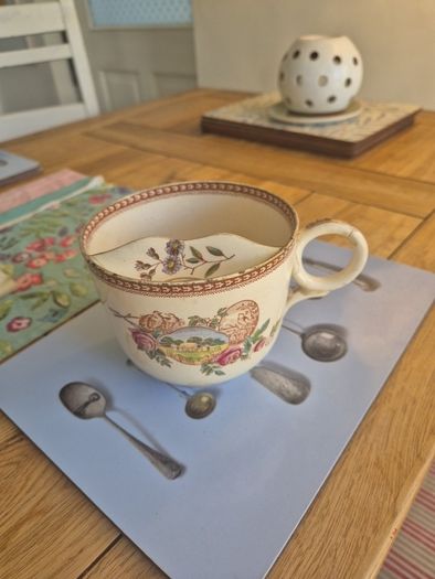 Victorian moustache cup