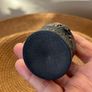 Antique Black Cat Bog Oak Sewing Pin Cushion Image 4