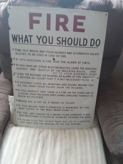 vintage enamel sign