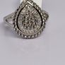 Cubic Zirconia Ring in Rhodium Overlay Sterling Silver Image 5