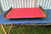 vintage wooden hand cart