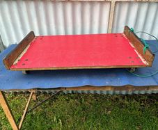 vintage wooden hand cart