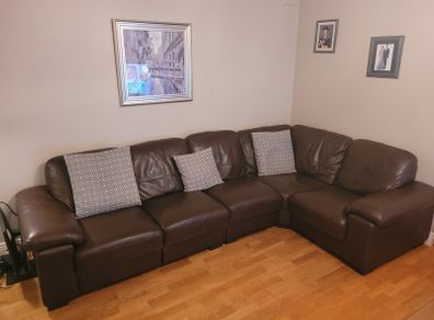full Leather corner Suite