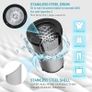 Spin Dryer 4kg by Umelome, Energy&Power Saving Spinner 2800 RPM Clothes Dryer, Energy Efficiency Class: A+++, Gravity Drain dryer, Silvery Image 2