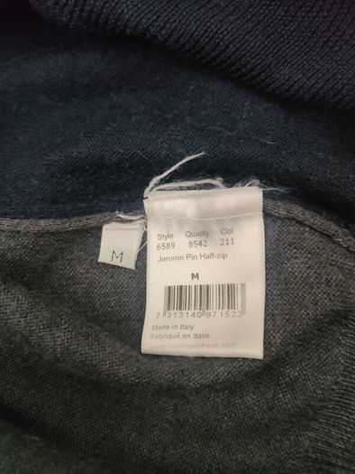 Oscar Jacobson Half Zip Wool Blend Golf Jumper Mens Medium
